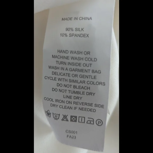 Quince Washable Ivory Silk Blouse S NWT - Picture 5 of 5